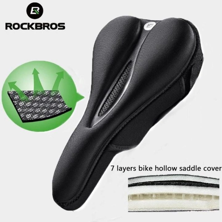Rockbros LF047-B gelinis silikoninis dviračio sėdynės užvalkalas - juodas