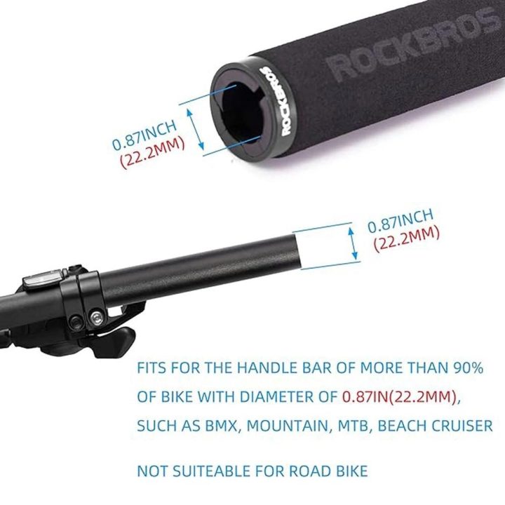 Rockbros BT1001BKBK kempininės dviračio vairo rankenos - juodos spalvos