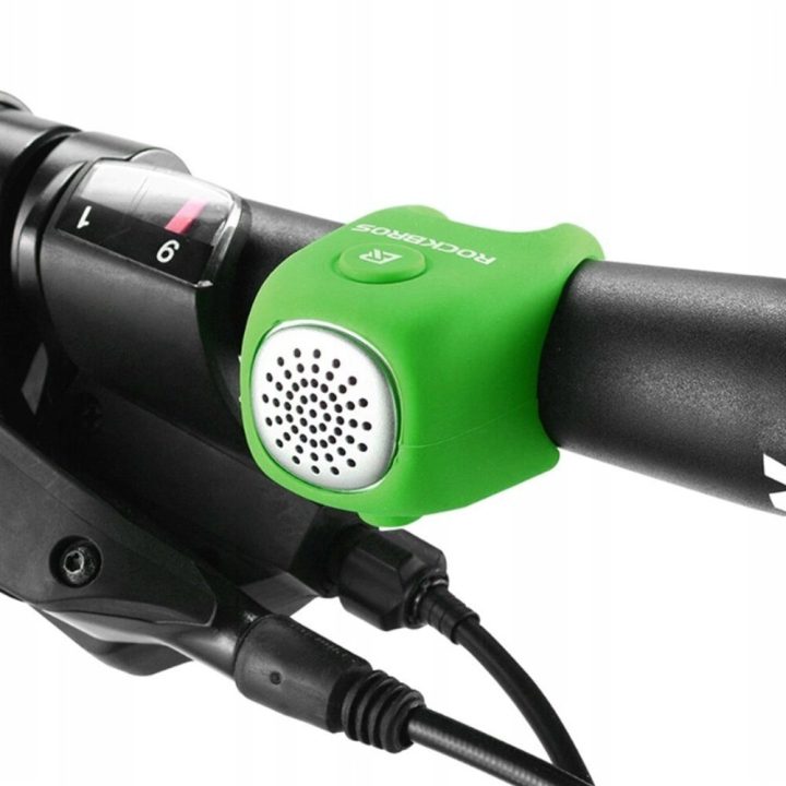 Rockbros CB1709GN elektroninis dviračio skambutis - žalias