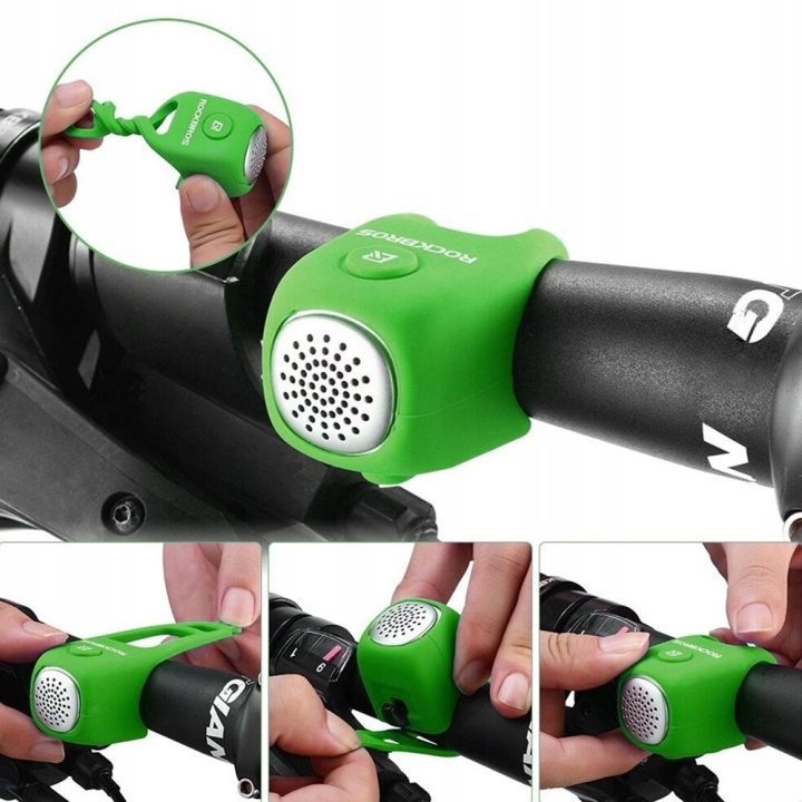 Rockbros CB1709GN elektroninis dviračio skambutis - žalias