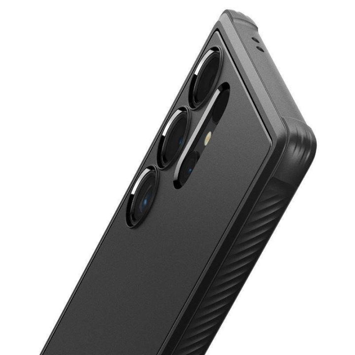 Spigen Rugged Armor dėklas, skirtas Samsung Galaxy S24 Ultra - matinės juodos spalvos