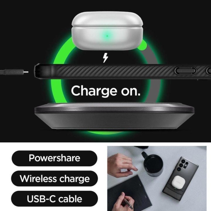 Spigen Rugged Armor dėklas, skirtas Samsung Galaxy S24 Ultra - matinės juodos spalvos