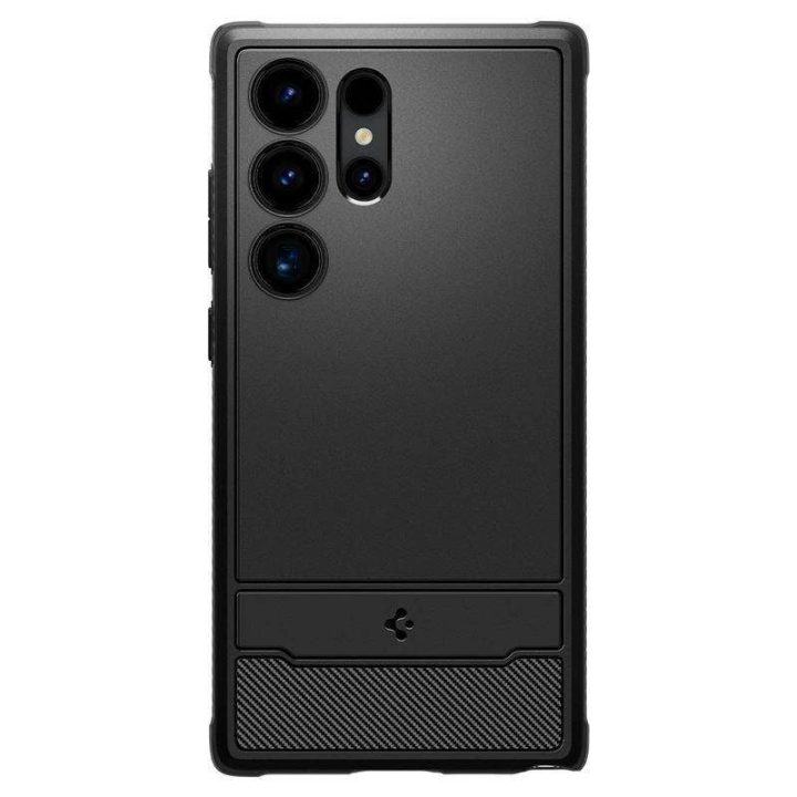 Spigen Rugged Armor dėklas, skirtas Samsung Galaxy S24 Ultra - matinės juodos spalvos