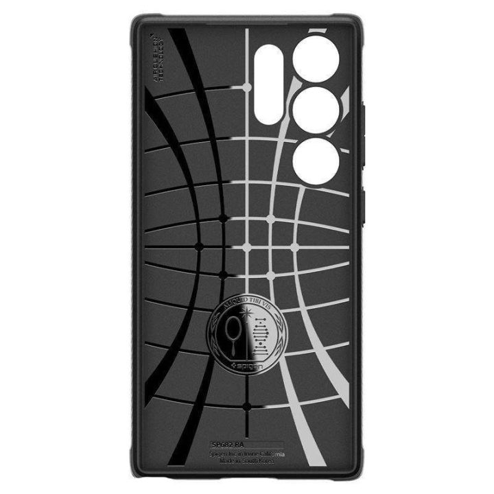 Spigen Rugged Armor dėklas, skirtas Samsung Galaxy S24 Ultra - matinės juodos spalvos
