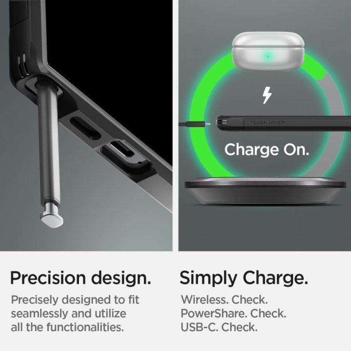 Spigen Tough Armor dėklas Samsung Galaxy S24 Ultra - juodas