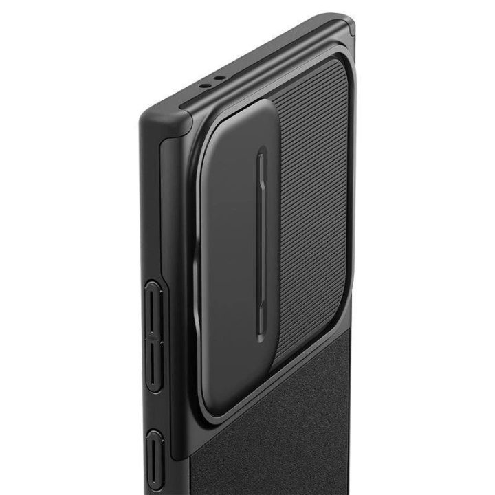 Spigen Optik Armor dėklas Samsung Galaxy S24 Ultra - juodas
