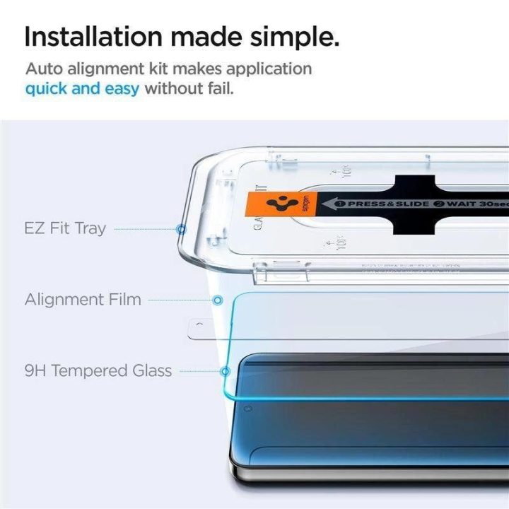 Spigen Glas.tR EZ Fit grūdintas stiklas Samsung Galaxy S24+ - 2 vnt.