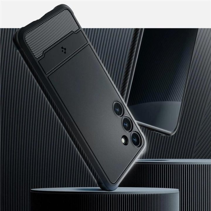 Spigen Rugged Armor dėklas Samsung Galaxy S24 - matinis juodas