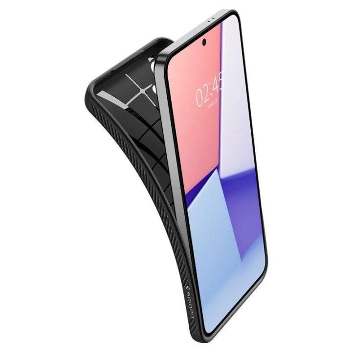 Spigen Liquid Air dėklas Samsung Galaxy S24 - matinės juodos spalvos
