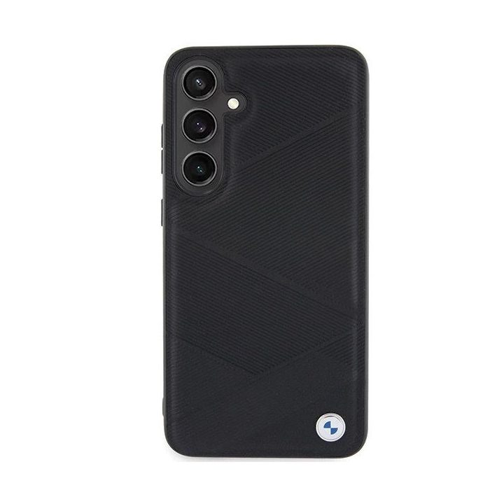 BMW S24 S921 juodas/juodas deklas Signature Leather Crossing Lines Pattern