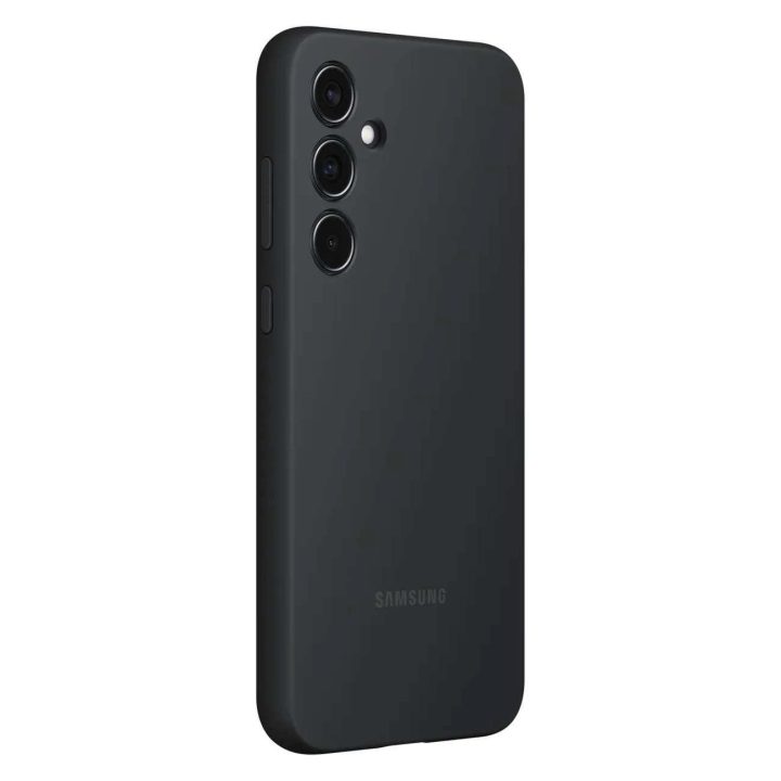 Samsung silikoninis dėklas EF-PA356TBEGWWWW, skirtas Samsung Galaxy A35 - juodas