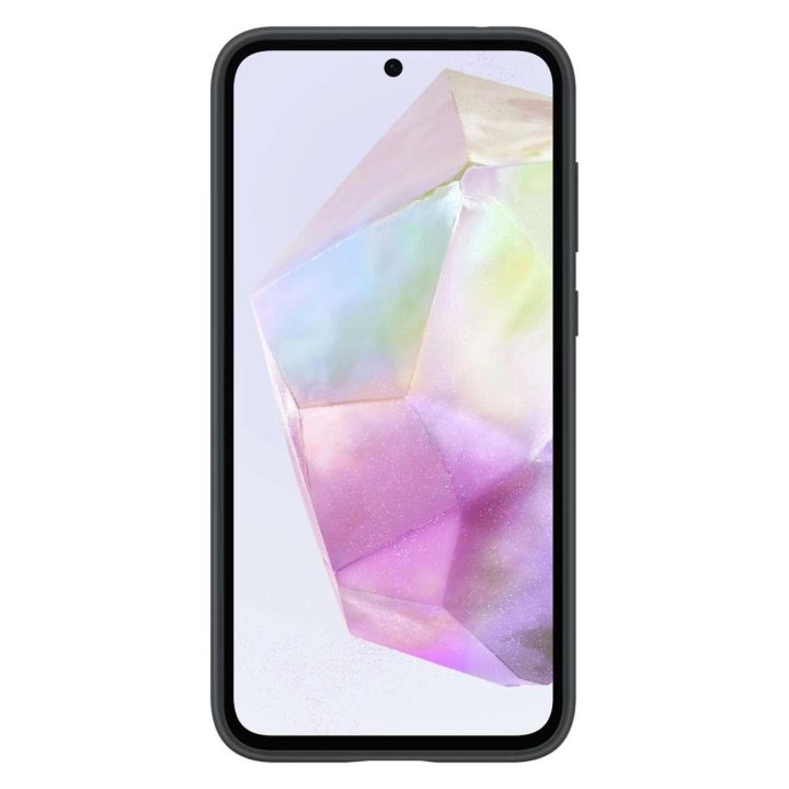 Samsung silikoninis dėklas EF-PA356TBEGWWWW, skirtas Samsung Galaxy A35 - juodas