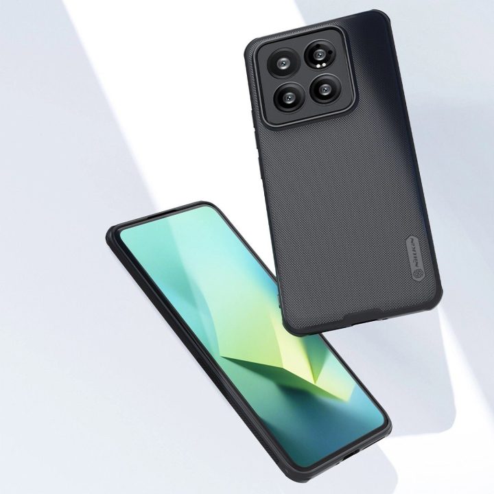 Nillkin Super Frosted Shield Pro magnetinis dėklas, skirtas Xiaomi 14 Pro - juodas