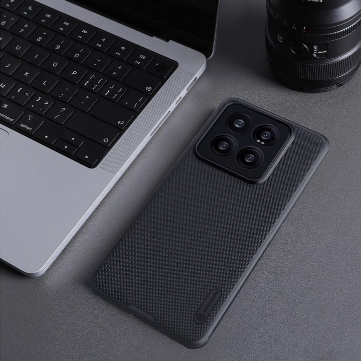 Nillkin Super Frosted Shield Pro magnetinis dėklas, skirtas Xiaomi 14 Pro - juodas