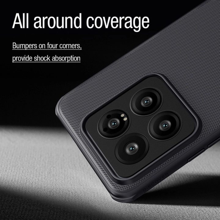 Nillkin Super Frosted Shield Pro magnetinis dėklas, skirtas Xiaomi 14 Pro - juodas