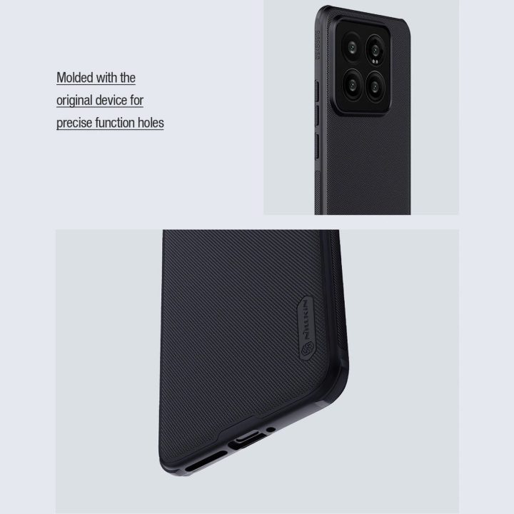 Nillkin Super Frosted Shield Pro magnetinis dėklas, skirtas Xiaomi 14 Pro - juodas