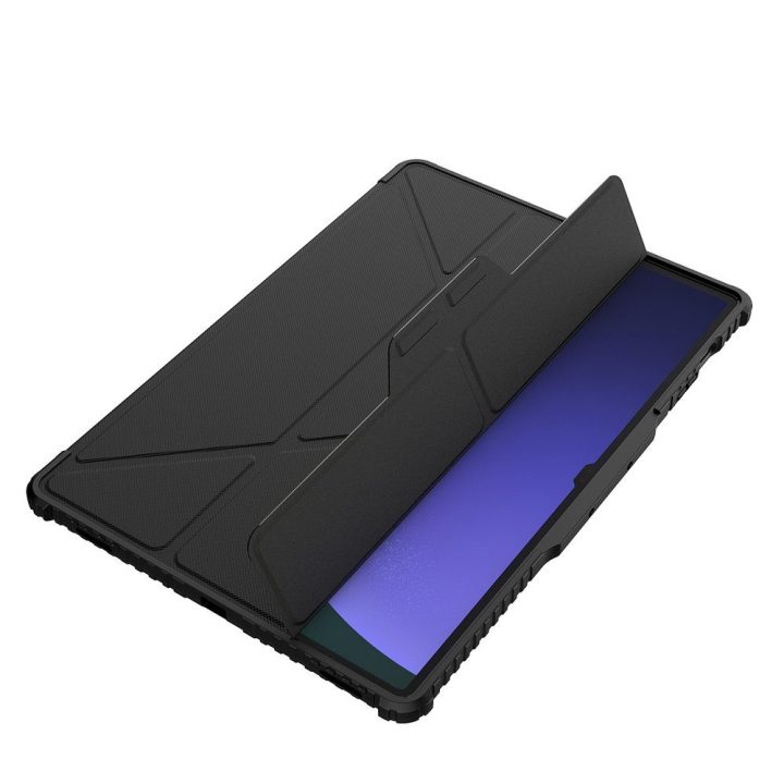 Nillkin Bumper Leather Case Pro dėklas, skirtas Samsung Galaxy Tab S9+ - juodas