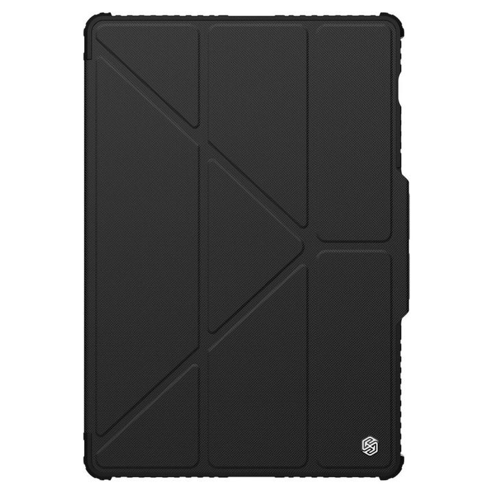Nillkin Bumper Leather Case Pro dėklas, skirtas Samsung Galaxy Tab S9+ - juodas