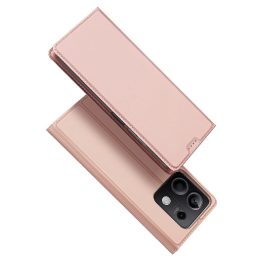 dėklas su atvartu ir kortelių lizdu, skirtas Xiaomi Redmi Note 13 5G - rožinis