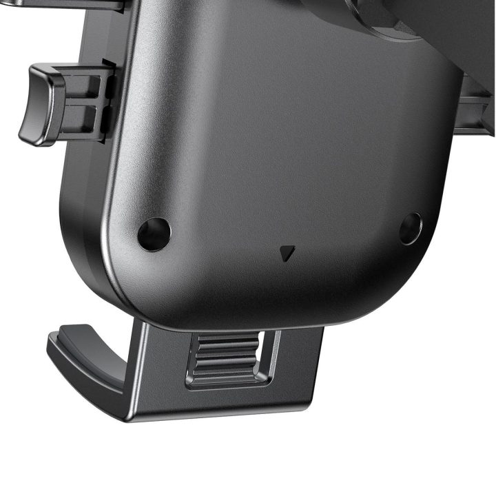 automobilinis telefono laikiklis ant prietaisų skydelio - juodas