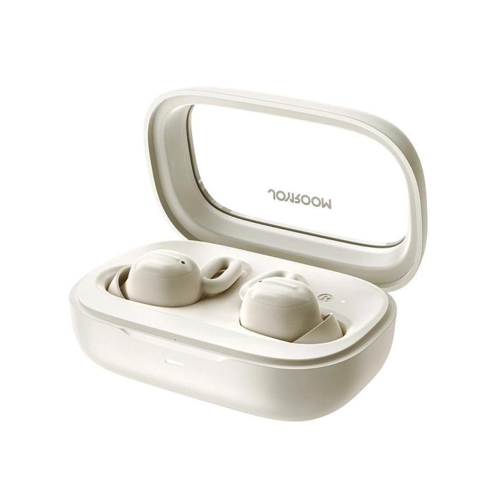 TWS ausinės su Bluetooth 5.3 ir triukšmo slopinimu - baltos spalvos