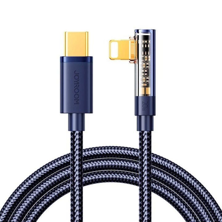 Lightning laidas kampu - USB-C greitasis įkrovimas ir perkėlimas 20 W 1,2 m - mėlynas