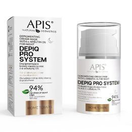 APIS DEPIQ PRO SYSTEM Depigmentuojantis naktinis kremas arbutinu 1 %, 50 ml