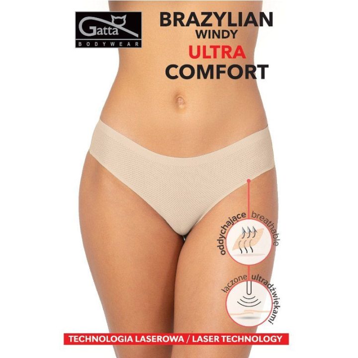 Kelnaitės Brazilian Windy Ultra comfort Smėlio spalvos