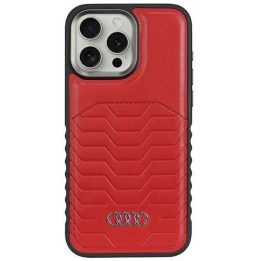 Audi sintetinės odos dėklas su MagSafe , skirtas iPhone 14 Pro - raudonas
