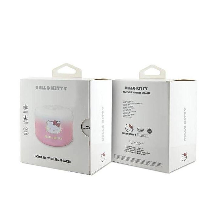 Hello Kitty Electroplate Gradient Bluetooth garsiakalbis - rožinis
