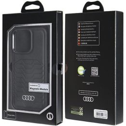 Audi sintetinės odos dėklas su MagSafe , skirtas iPhone 13 Pro / 13 - juodas