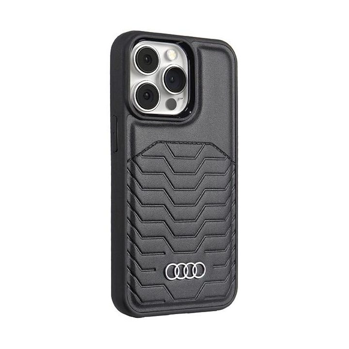 Audi sintetinės odos dėklas su MagSafe , skirtas iPhone 13 Pro / 13 - juodas