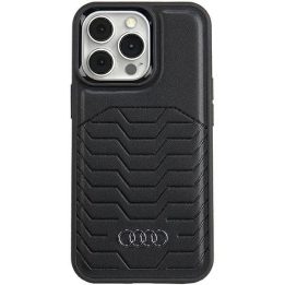 Audi sintetinės odos dėklas su MagSafe , skirtas iPhone 13 Pro Max - juodas