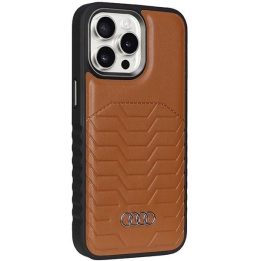 Audi sintetinės odos dėklas su MagSafe , skirtas iPhone 14 Pro - rudas