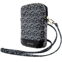 Guess telefono krepšys Zip GCube Bottom Stripe - juodas