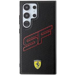 Ferrari Big SF perforuotas dėklas Samsung Galaxy S24 Ultra - juodas