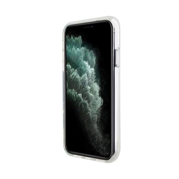 Karl Lagerfeld IML Choupette MagSafe dėklas iPhone 11 / Xr - skaidrus