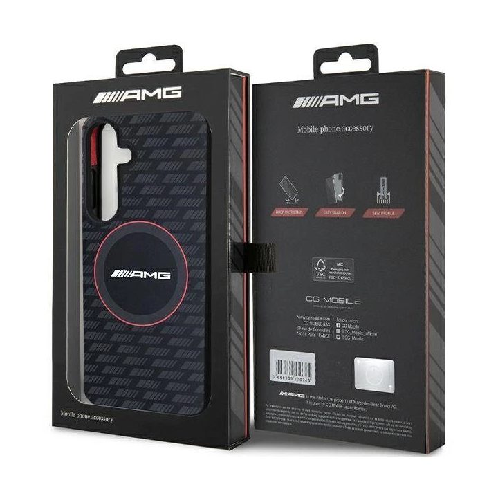 AMG silikoninis MagSafe dėklas Samsung Galaxy S24+ - juodas