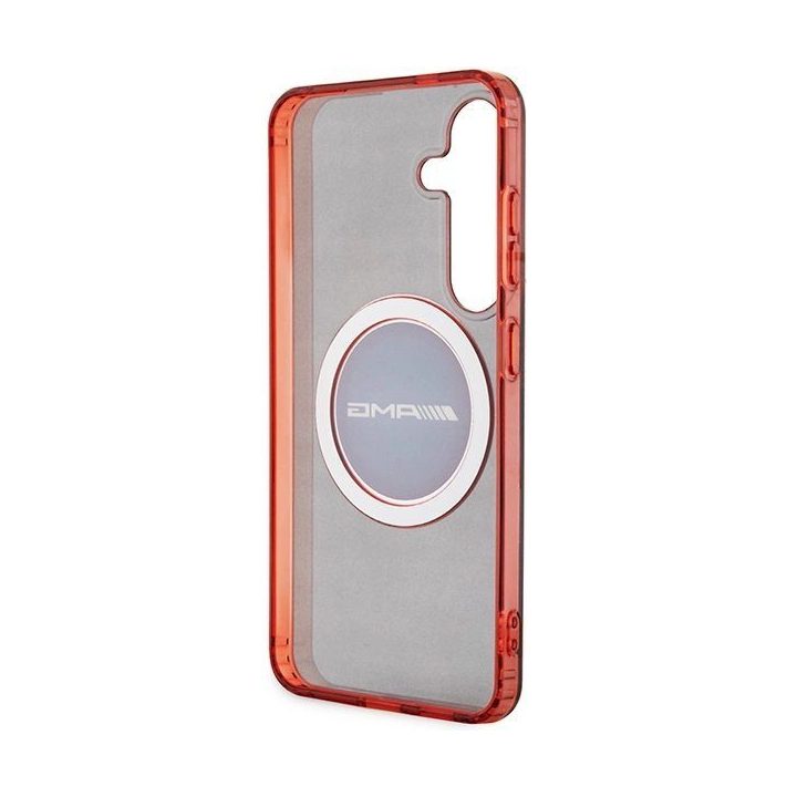 AMG skaidrus dvispalvis MagSafe dėklas Samsung Galaxy S24 - juodas