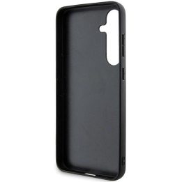 Ferrari Carbon dygsniuotas apatinis dėklas, skirtas Samsung Galaxy S24+ - juodas