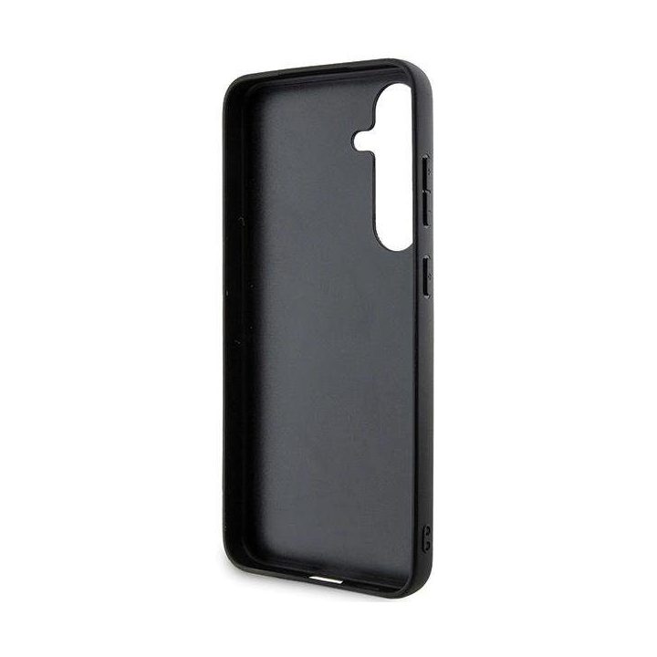 Ferrari Carbon dygsniuotas apatinis dėklas, skirtas Samsung Galaxy S24+ - juodas