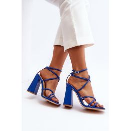 Madingi aukštakulniai sandalai Blue Josette