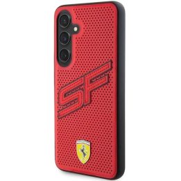 Ferrari Big SF perforuotas dėklas Samsung Galaxy S24+ - raudonas