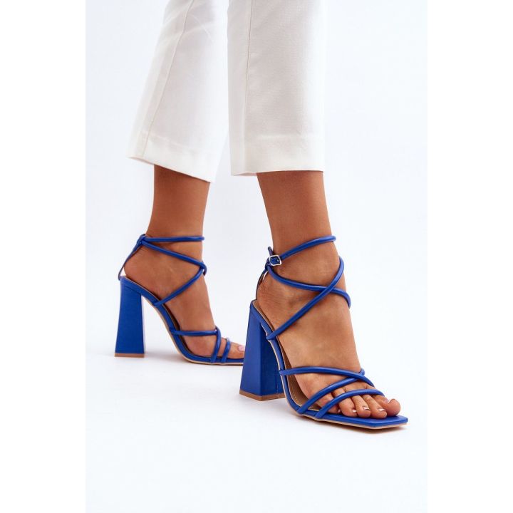 Madingi aukštakulniai sandalai Blue Josette