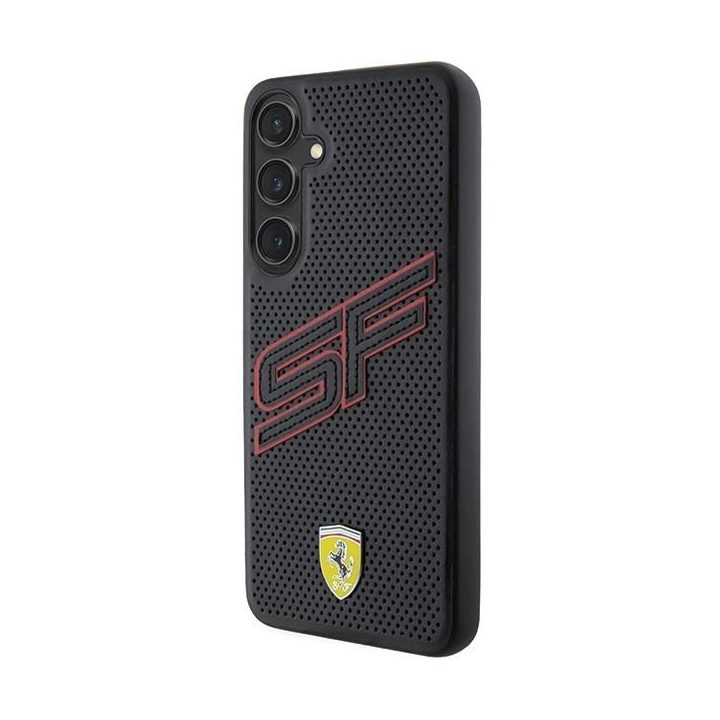 Ferrari Big SF perforuotas dėklas Samsung Galaxy S24 - juodas