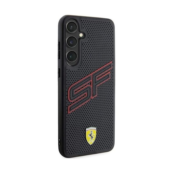 Ferrari Big SF perforuotas dėklas Samsung Galaxy S24 - juodas
