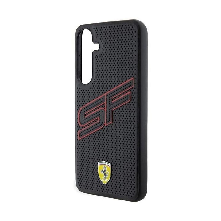 Ferrari Big SF perforuotas dėklas Samsung Galaxy S24 - juodas