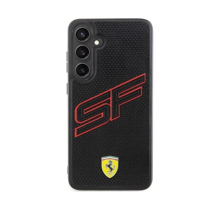 Ferrari Big SF perforuotas dėklas Samsung Galaxy S24 - juodas