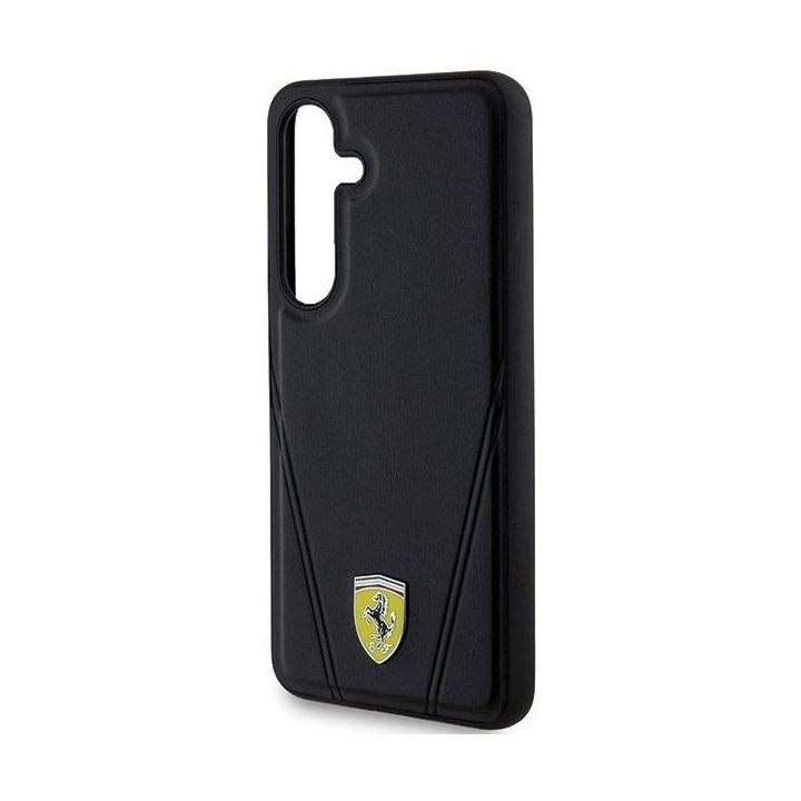 Ferrari Hot Stamp V Lines MagSafe dėklas Samsung Galaxy S24 - juodas