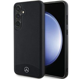 Mercedes odinis tekstūruotas ir paprastas MagSafe dėklas Samsung Galaxy S24+ - juodas